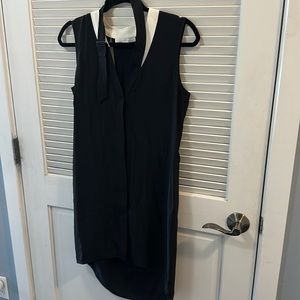 Alexander Wang Contrast Panel Silk Dress